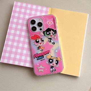 C290 [พร้อมส่งในไทย🐝] เคสไอโฟน iPhone เคสสาวๆพัฟชมพูเข้มตัวใหญ่ชัดๆเลย