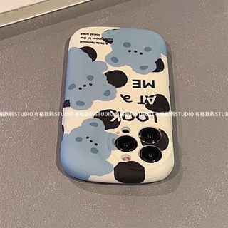 ใหม่ เคสโทรศัพท์มือถือนิ่ม ลายการ์ตูนหมีสีฟ้าน่ารัก รวมทุกอย่าง สําหรับ Iphone Apple 14 13Promax 12Pro 11