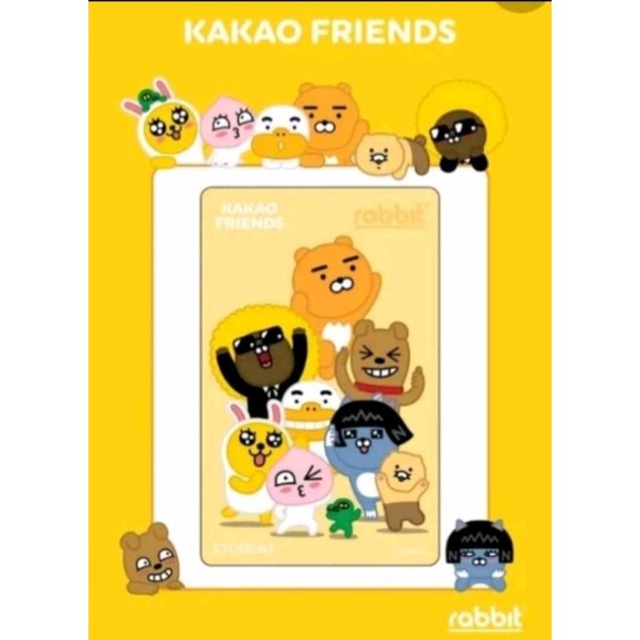 RABBIT CARD KAKAO FRIENDS สำหรับนักเรียน-นักศึกษา | Shopee Thailand