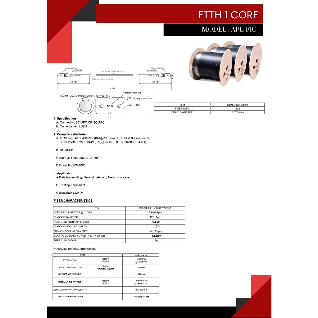 apollo-สายfiber-optic-1core-ความยาว-500m-1-000m-2-000m-สายไฟเบอร์ออฟติก-1คอล์-single-mode-ftth-fttx