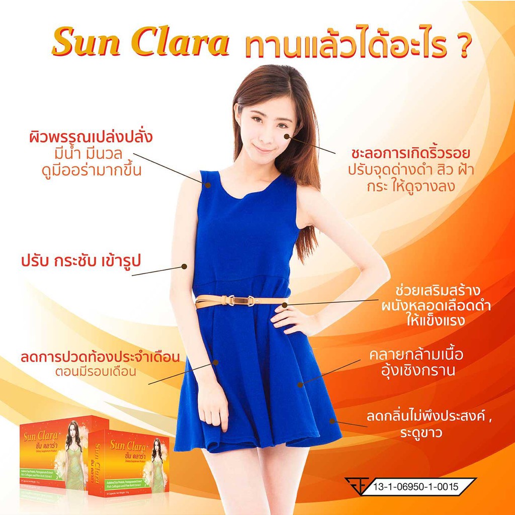 ลดเพิ่ม-8-sun-clara-ซัน-คลาร่า-อาหารเสริมสำหรับผู้หญิง-กล่องส้ม-30-แคปซูล-1-กล่อง