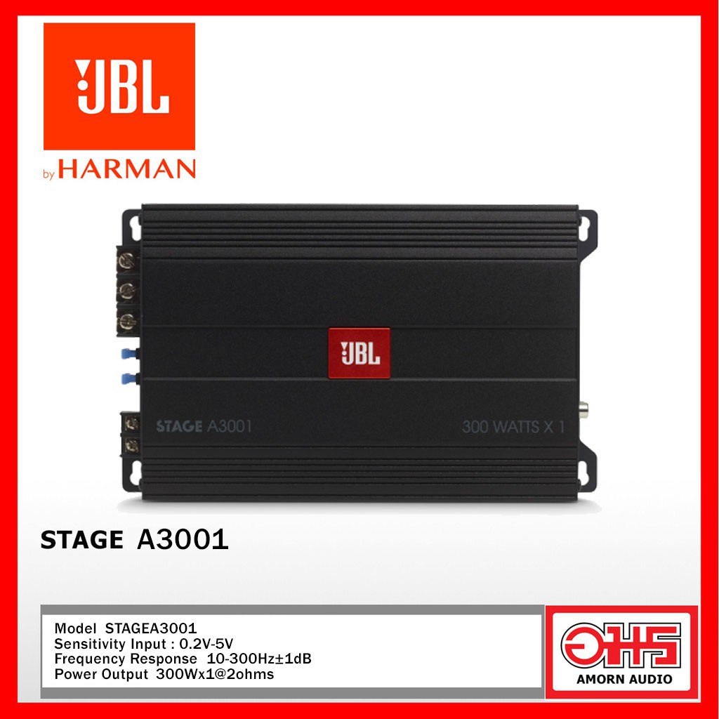 jbl-stage-a3001-เพาเวอร์แอมป์-เพาเวอร์ติดรถยนต์-เพาเวอร์คลาสดี-class-d-amornaudio