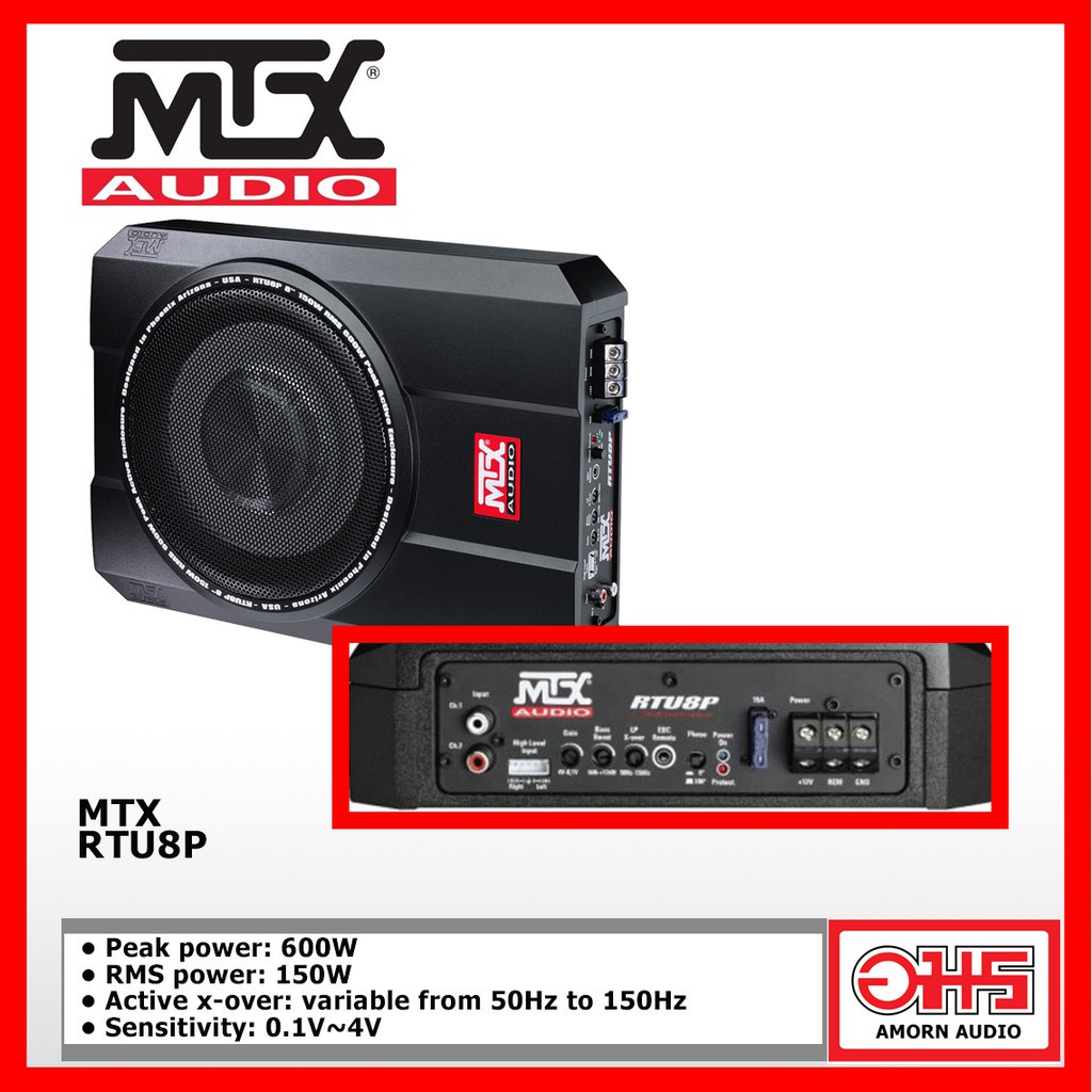 mtx-rtu8p-ซับบ็อก-เบสบ็อก-subbox150w-rms-class-ab-amplifier-พร้อม-ebc-remote-control-amorna
