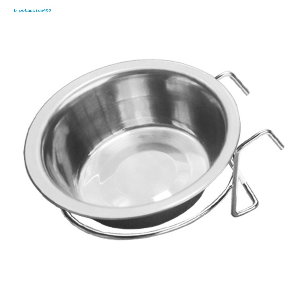 pota-metal-dog-pet-bowl-cage-crate-non-slip-hanging-food-dish-water-feeder-with-hook