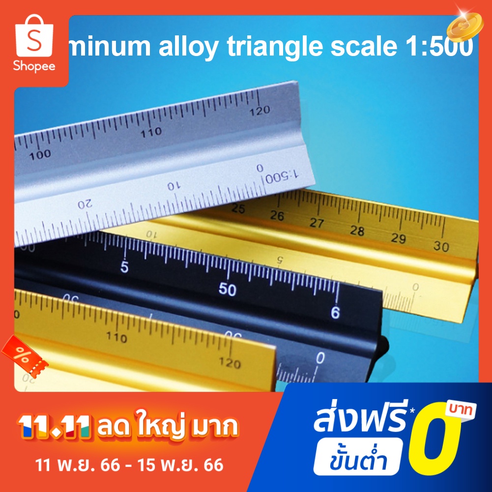 pota-1-500-30cm-aluminum-alloy-triangle-architect-accurate-drawing-large-scale-ruler