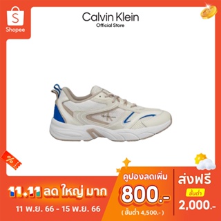 CALVIN KLEIN รองเท้าผ้าใบผู้ชาย รุ่น YM00636 01S - สีเบจ