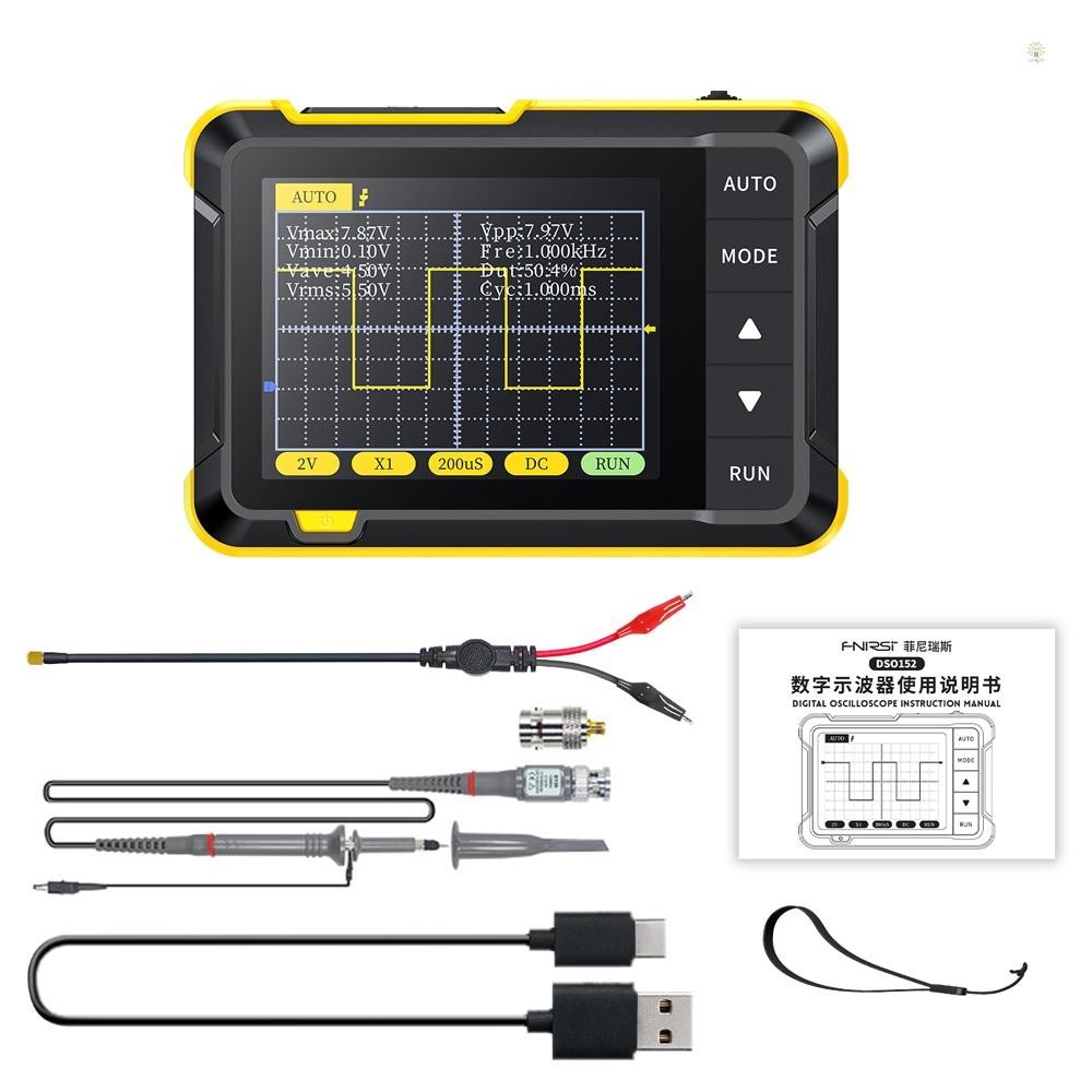 Handheld Digital Oscilloscope Portable 400V Voltage Measurement 200KHz ...