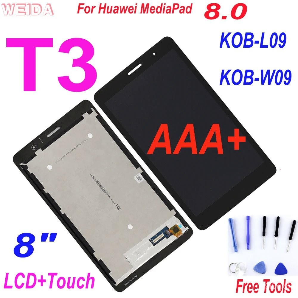 AAA LCD เปลี่ยน8 "สำหรับ Huawei MediaPad T3 8.0 KOB-L09 KOB-W09จอแสดงผล ...