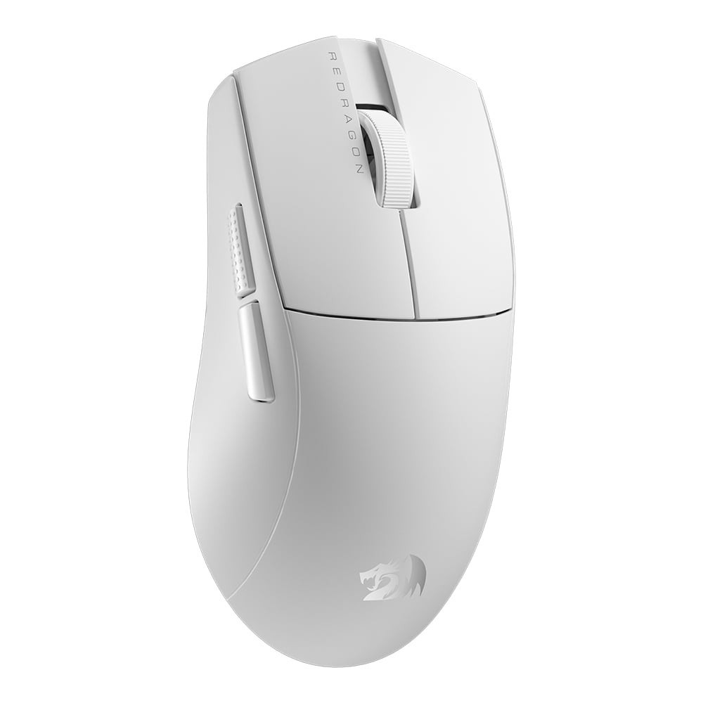 Redragon K1NG M916 PRO White 49g Ultra-Lightweight 3-Mode PAW3395 Gaming Mouse (White) main image 1