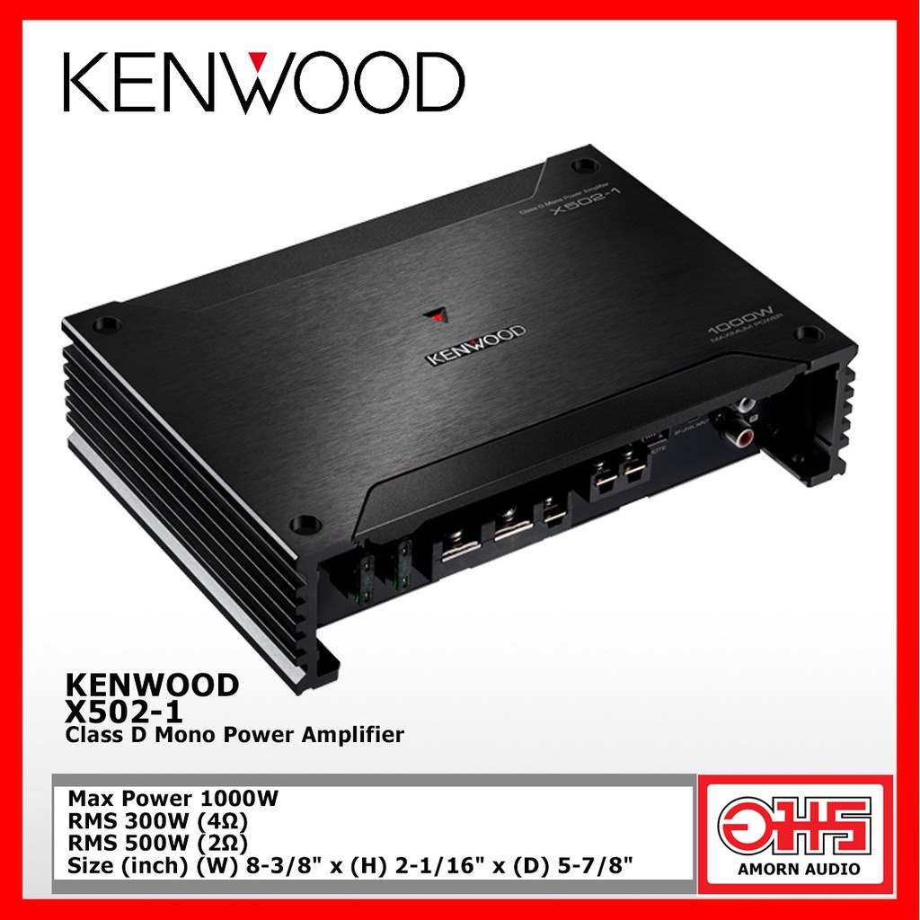 kenwood-x502-1-class-d-mono-power-amplifier-amornaudio-อมรออดิโอ