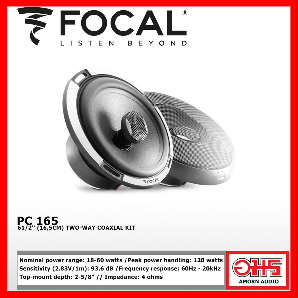 focal-pc-165-ลำโพงติดรถยนต์ขนาด-6-5-นิ้ว-แกนร่วม-amornaudio-อมออดิโอ