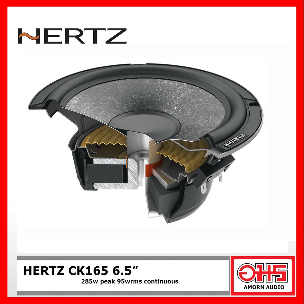 hertz-ck-165-6-5-ลำโพงแยกชิ้นติดรถยนต์-285w-peak-95w-rms-amornaudio-อมรออดิโอ