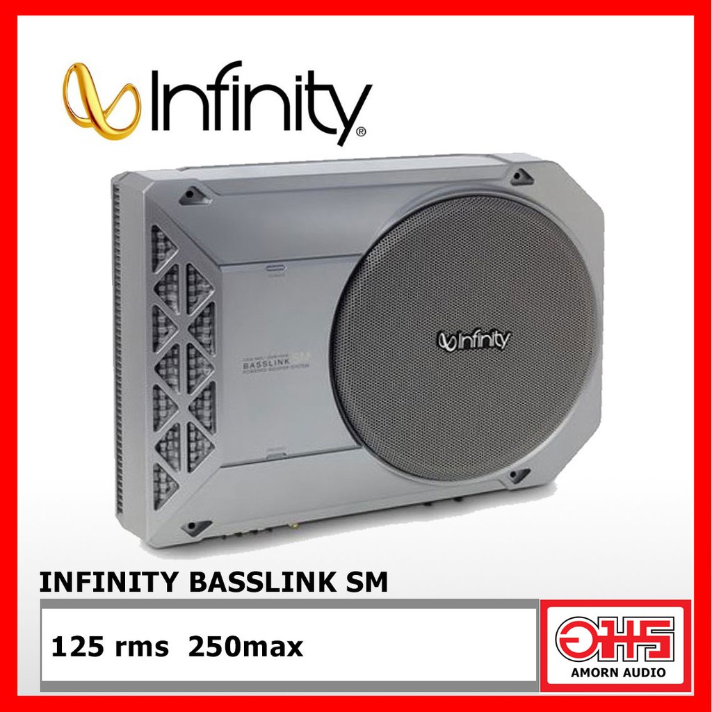 infinity-basslink-sm-ตู้ลำโพงซับวูเฟอร์ขนาด-8-พร้อมภาคขยายประเภท-class-d-งานดี-hi-end