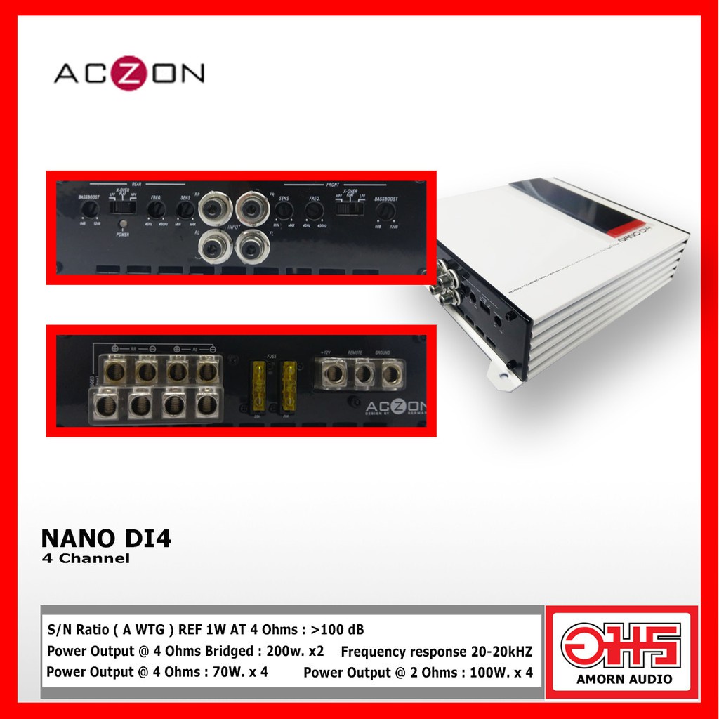 aczon-nano-di4-เพาเวอร์แอมป์-ขนาด-4-แชนแนล-amornaudio-อมรออดิโอ