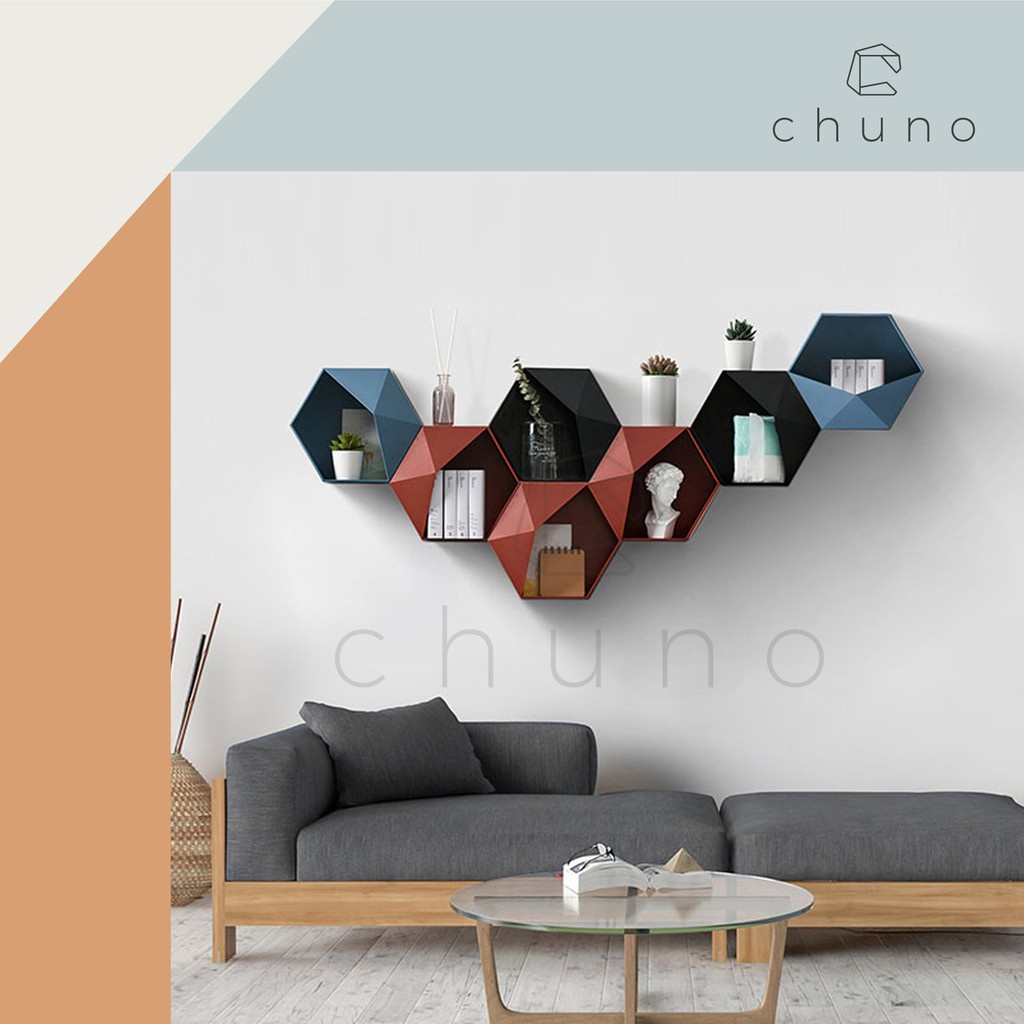 chuno-ชั้นวางของติดผนัง-ไม่ต้องเจาะ-แบบพลาสติกติดกาว-โดนน้ำได้-น้ำหนักเบา-รับน้ำหนักได้เยอะ