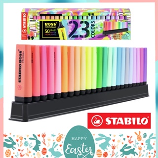 ปากกาเน้นข้อความ Stabilo Boss Original Pastel เซ็ต 23 สี