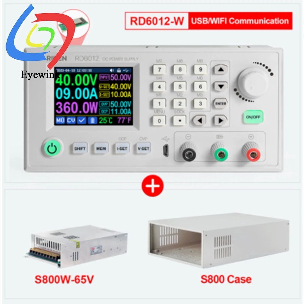 RD RUIDEN RD6018 RD6018W 60โวลต์ USB WiFi DC DC ปรับ S TEP Down โมดูล ...