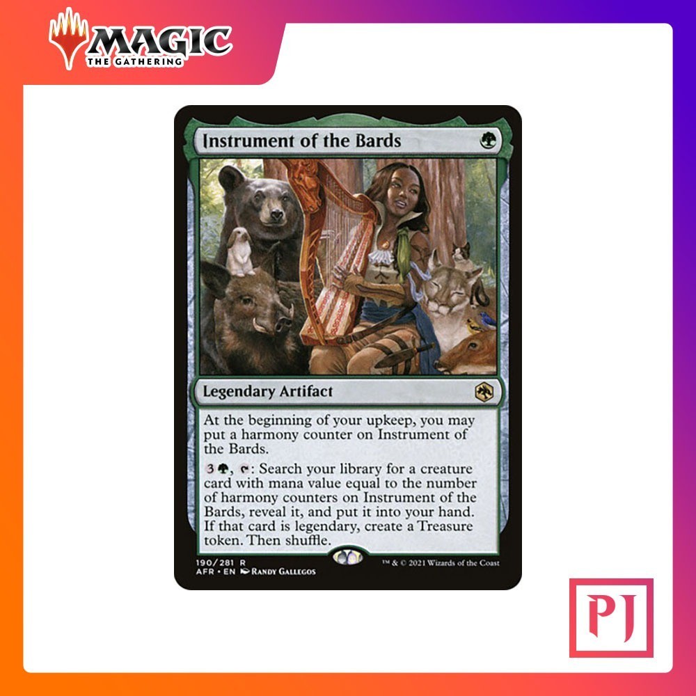 [MTG] Instrument of the Bards (Extended Art) [AFR] [GREEN] [RARE ...