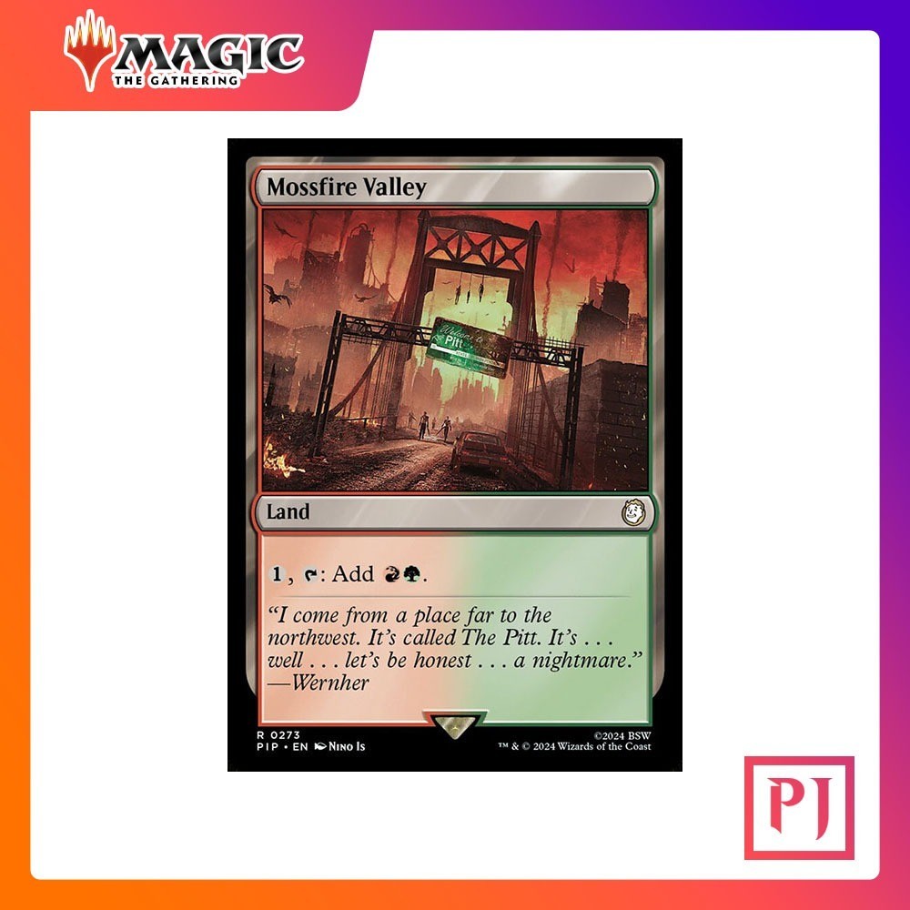[MTG] Mossfire Valley Fallout Commander [PIP] [LAND] [RARE] [NORMAL