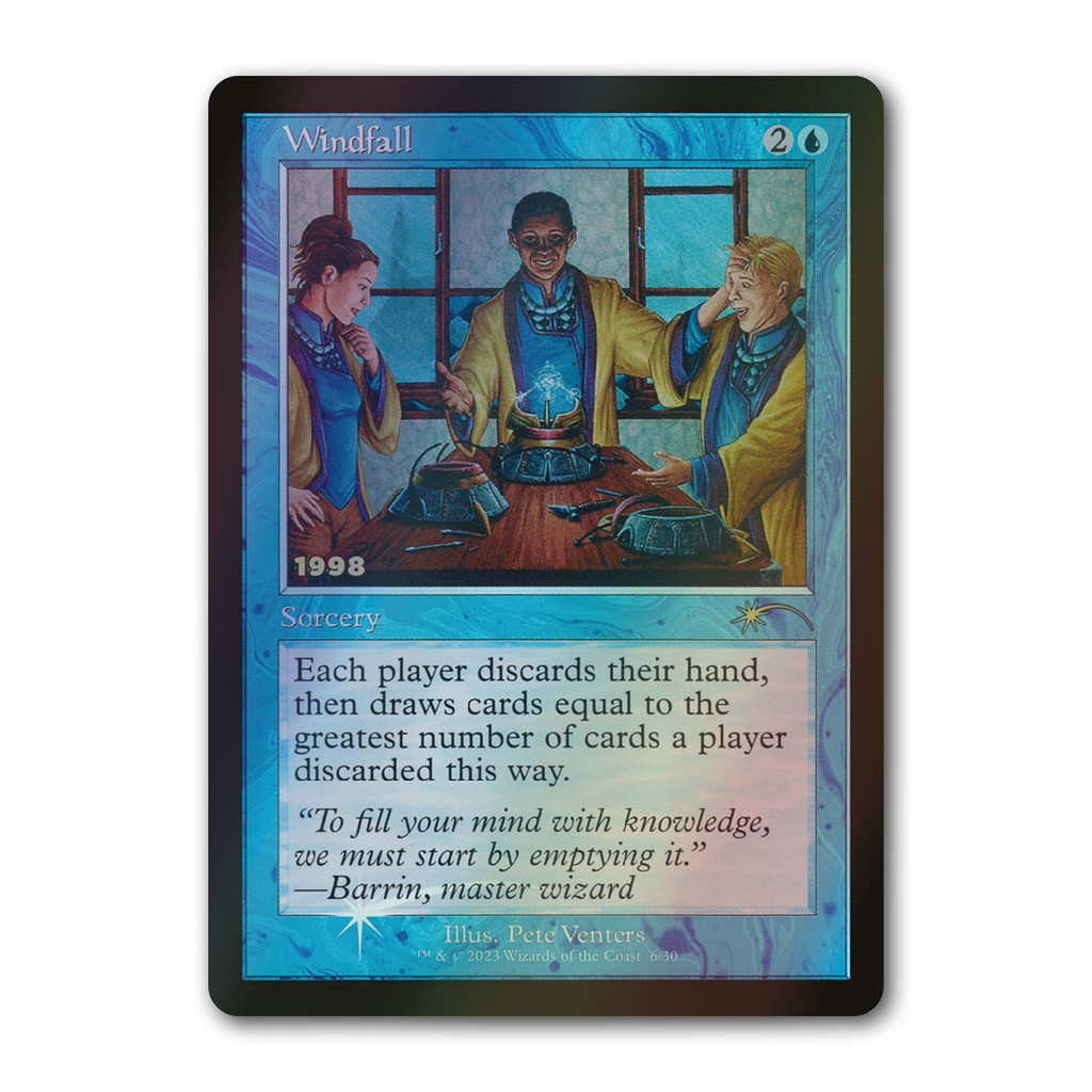 [MTG] Windfall [P30A] [Blue] [Rare] [Foil] [ENG] [2023] (Magic: The ...