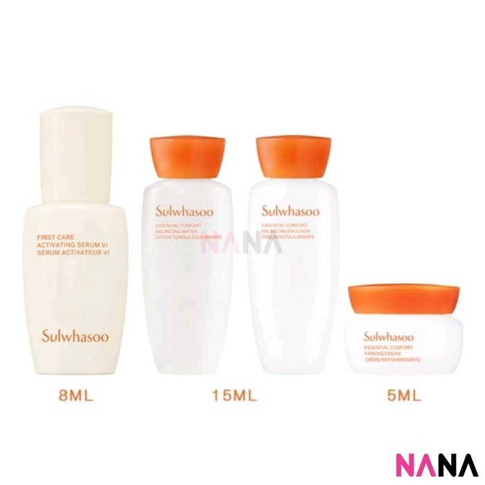 SulWhaSoo Essential Comfort Daily Routine Kit (4 items) Skincare Set ...