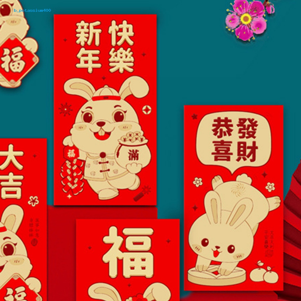 pota-6pcs-non-degumming-luck-money-pocket-for-new-year-2023-new-year-lucky-money-envelopes-rabbit-year