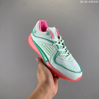 Nike KD16 รองเท้ากีฬา รองเท้าบาสเก็ตบอล กันลื่น สีพื้น