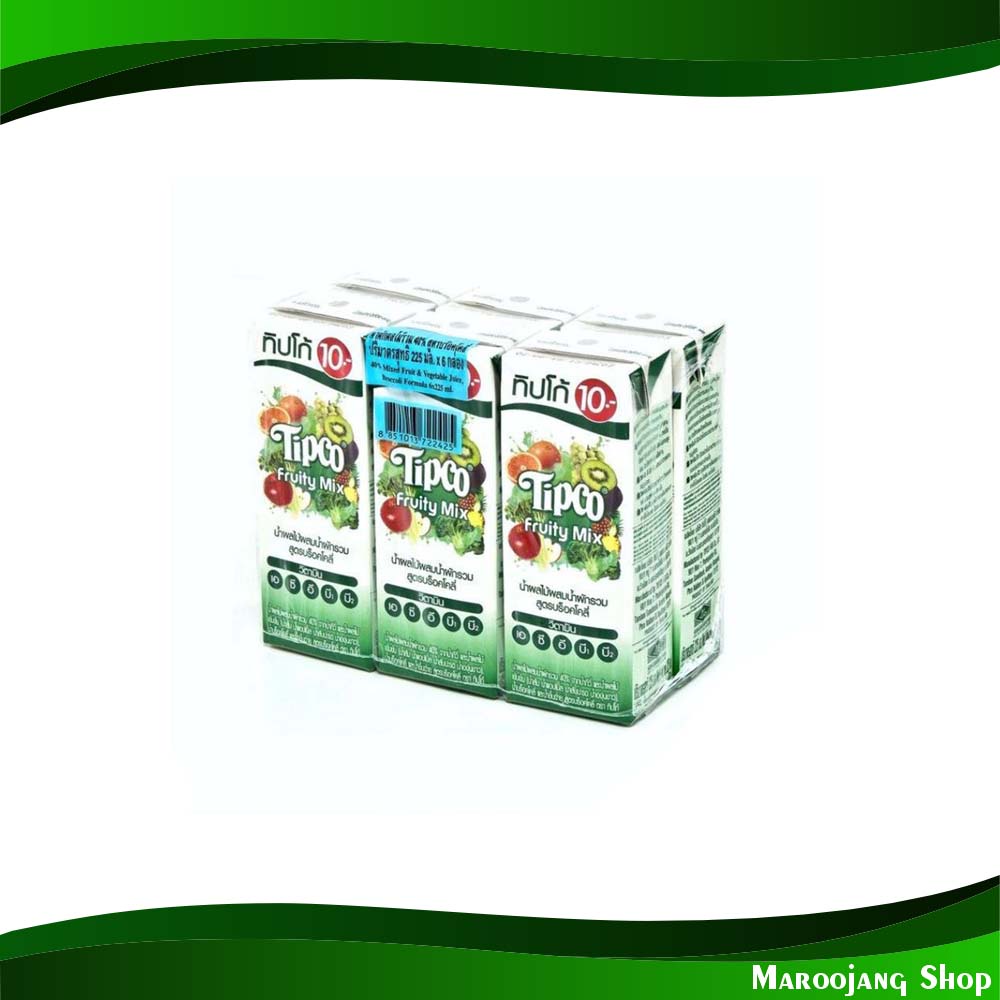 น้ำผลไม้ น้ำบร็อคโคลี่ ทิปโก้ 225 มล. (แพ็ค6กล่อง) Fruit Juice Broccoli