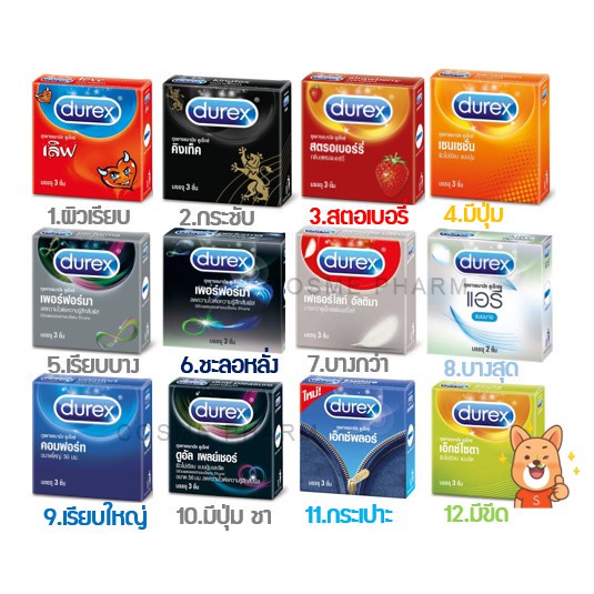 รูปภาพของDurex Condom ถุงยางอนามัย ดูเร็กซ์ ขนาด 1 กล่อง ไม่ระบุชื่อสินค้าลองเช็คราคา