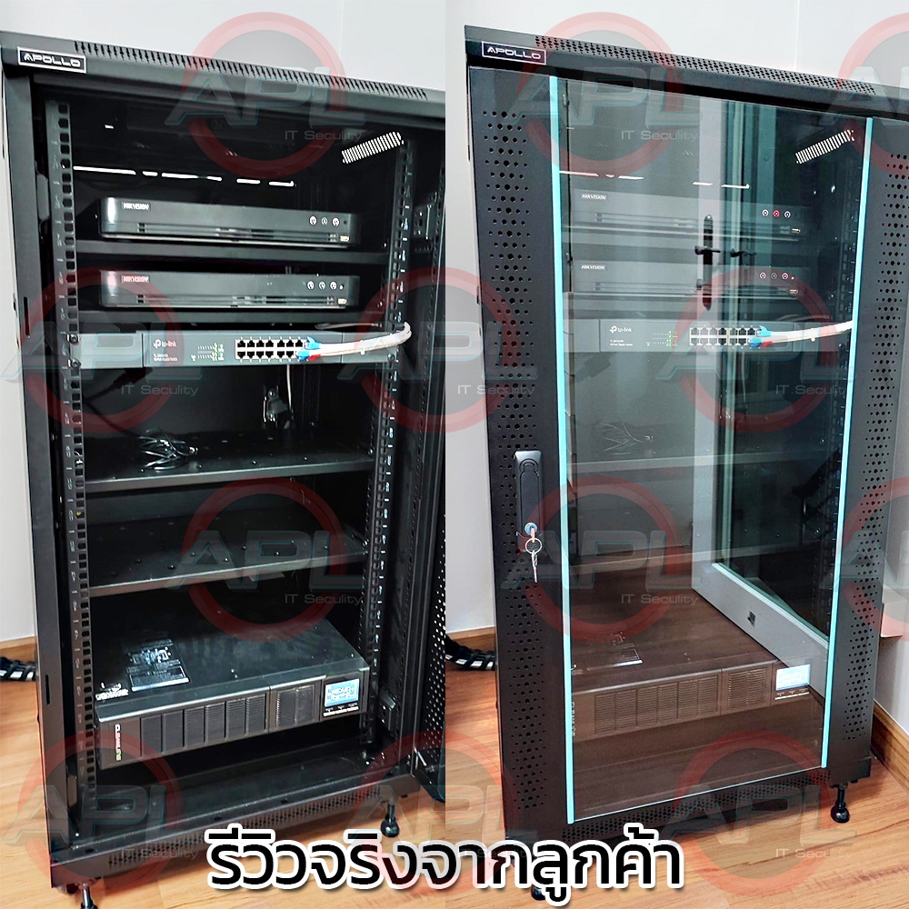 apollo-network-cabinet-ตู้-rack-27u-รุ่นacr-27u-60-ขนาด-60x60x138cm-ลึก60cm-ตู้แร็ค-server-สำหรับกล้องวงจรปิด-cctv