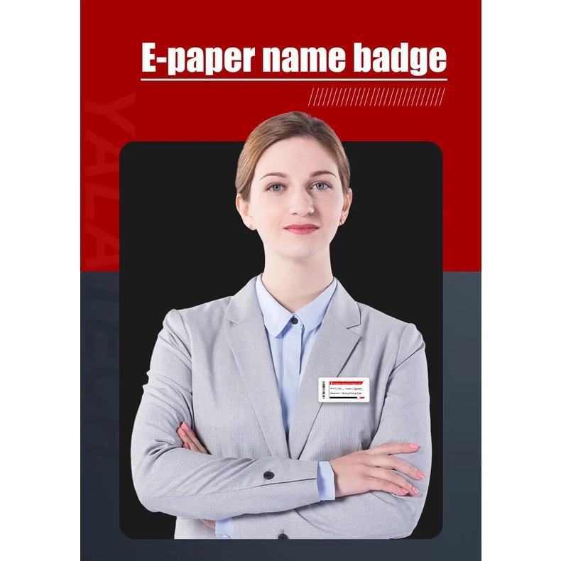 70e 2Pcs NFC Business Name Card Eink Display Holder Cover Student