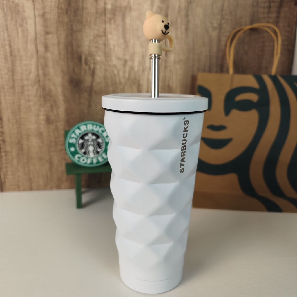 Starbucks cup 304 ถ้วยฟาง Starbucks ถ้วยน้ำความจุขนาดใหญ่ ถ้วยกาแฟ