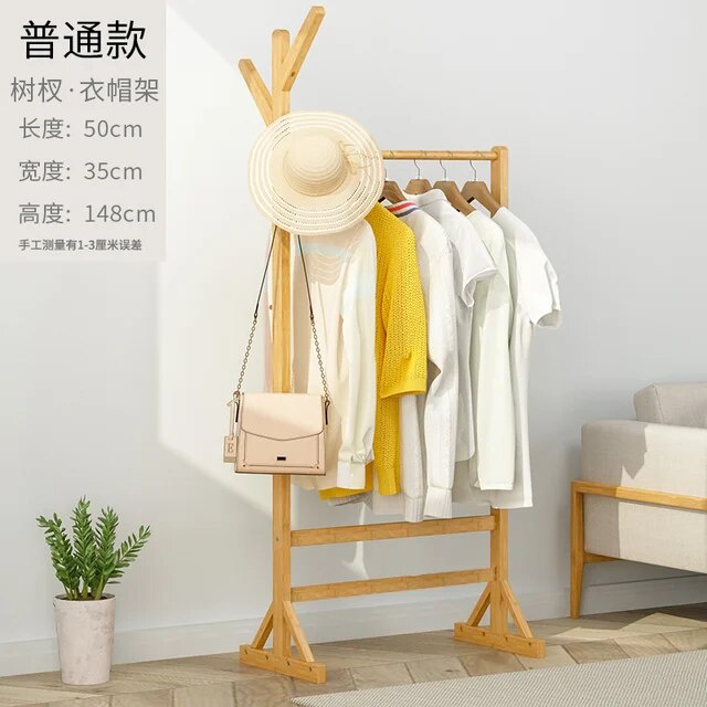 58w Coat Rack Simple Modern Clothes Rack Creative Tree Branch Natural