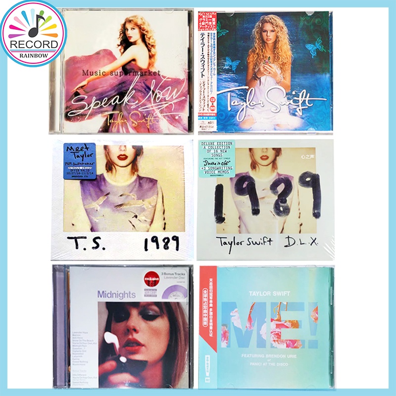 Taylor Swift - Midnights 1989 Lover Evermore Fealess Folklore Red ...