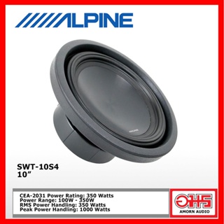 ALPINE SWT-10S4 10" Subwoofer (4Ω) RMS Power Handling: 350 Watts AMORNAUDIO อมรออดิโอ