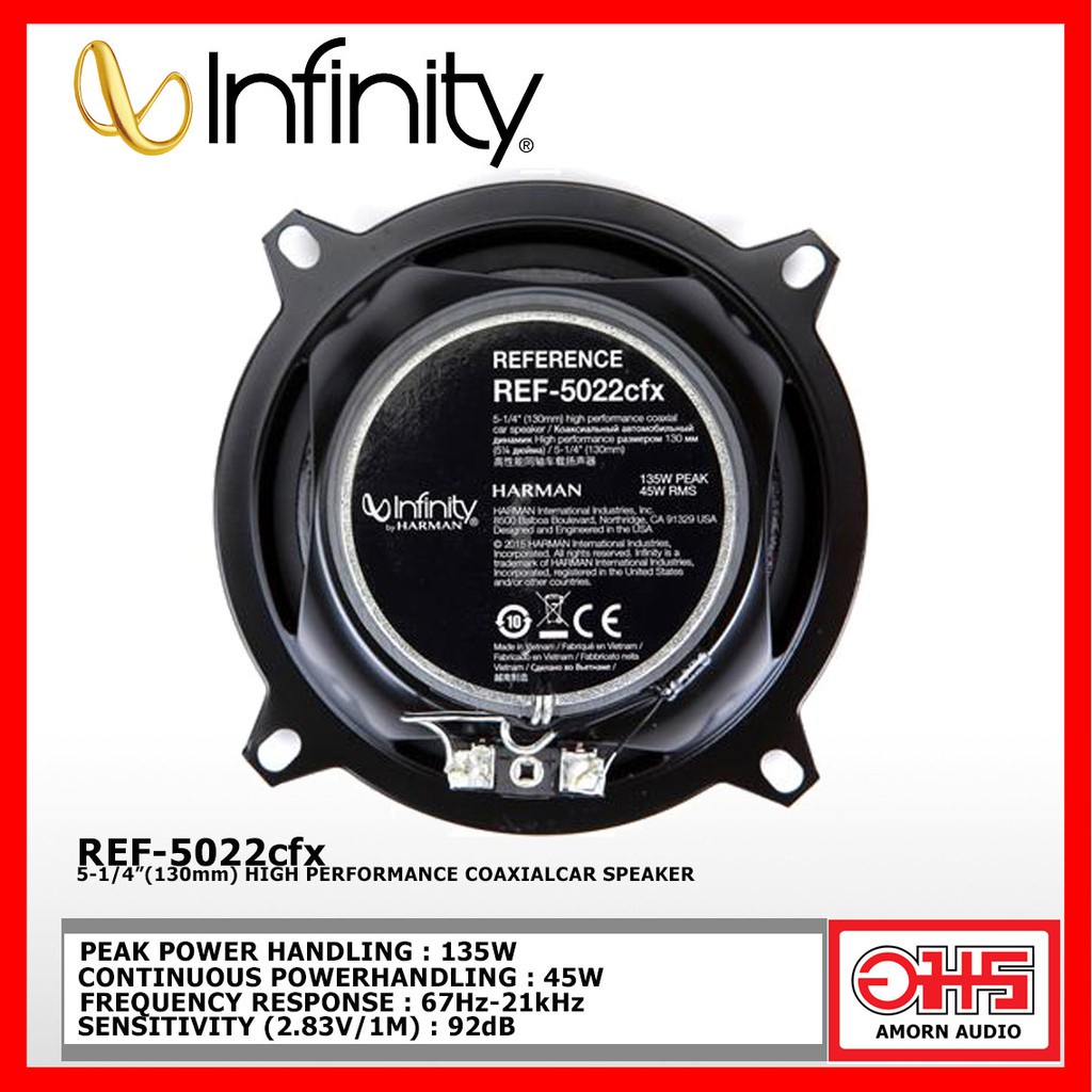 infinity-ref-5032cfx-ลำโพงแกนร่วม-ขนาด-5-นิ้ว-amornaudio-อมรออดิโอ