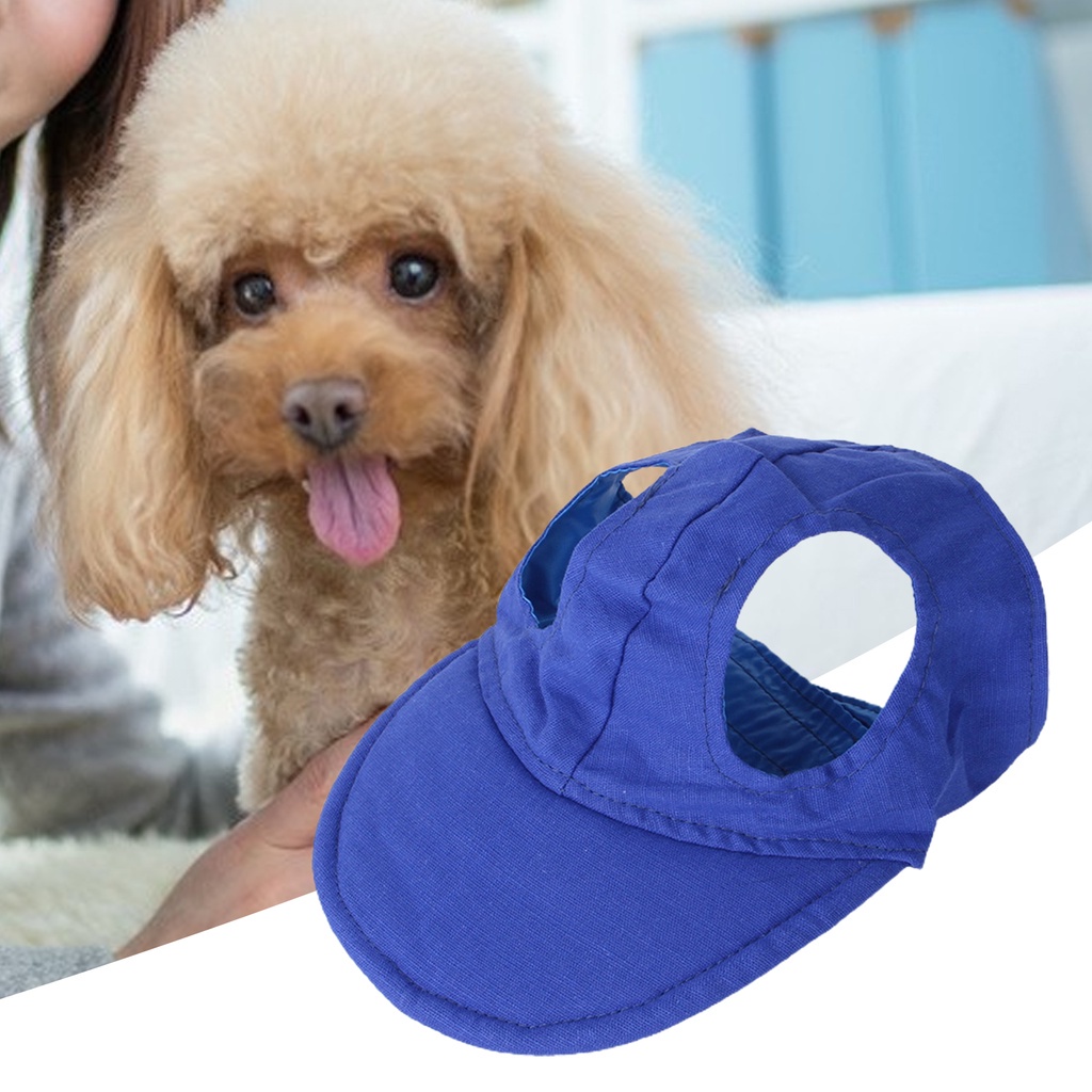หมวกเบสบอล-ผ้าโพลีเอสเตอร์-แบบนิ่ม-ที่บังแดด-ที่ทนต่อการซีดจาง-สําหรับสัตว์เลี้ยง-สุนัข