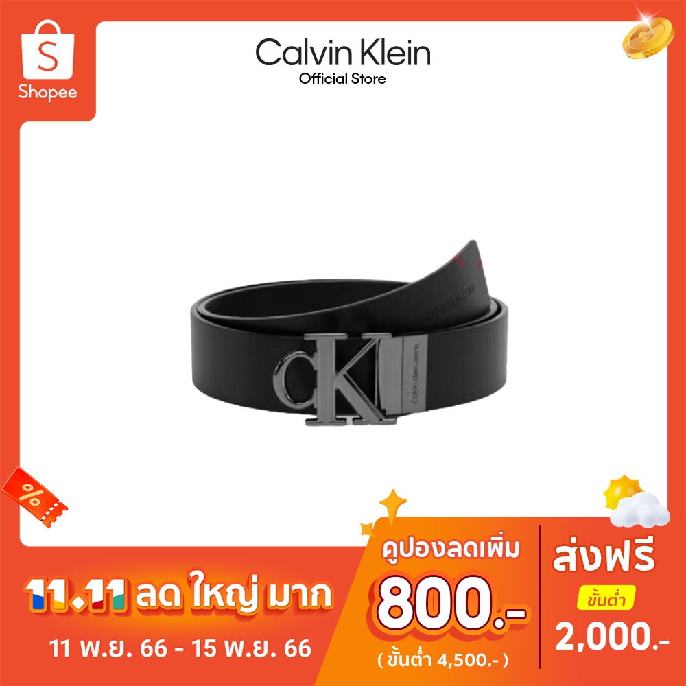 calvin-klein-เข็มขัดผู้ชายแบบใส่ได้-2-ด้าน-monogram-plaque-reversible-รุ่น-hc0769-001-สีดำ