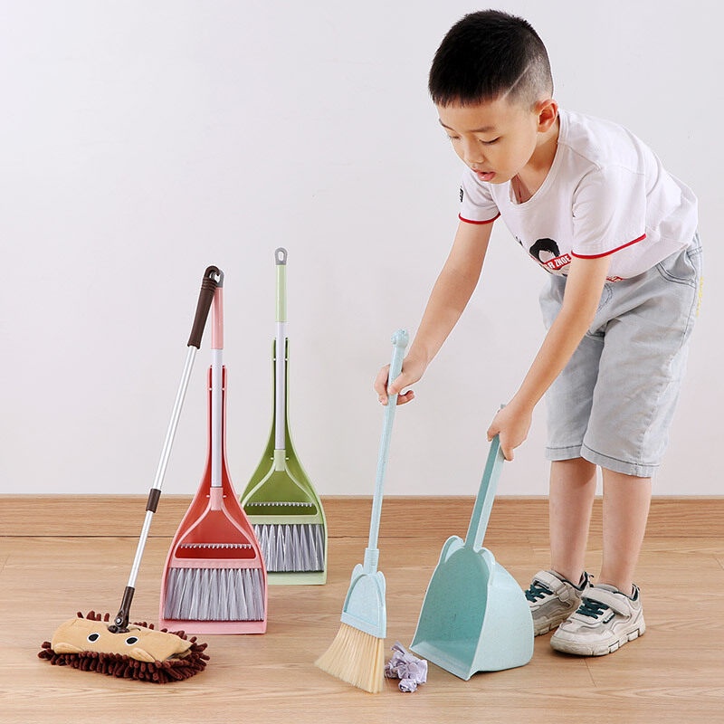 ⚡️ Ready to ship⚡Children's stretch mops play broom cleaning equipment