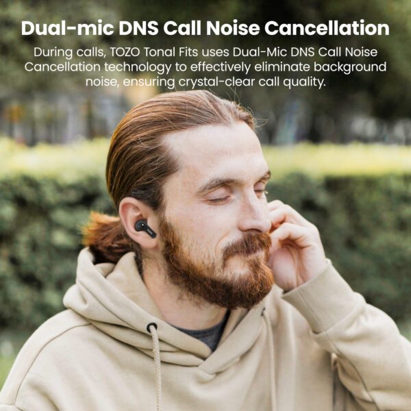 TOZO Tonal Fits หูฟังบลูทูธ หูฟังเอียบัด หูฟังไร้สาย max 10 hr/charge, IPX6, Bluetooth 5.3