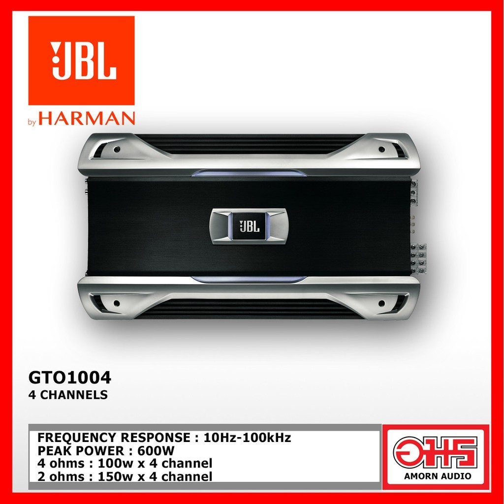 JBL GTO 504 4chアンプ JBL GTO 504 4-Channel Car Power Amplifier : Amazon.nl