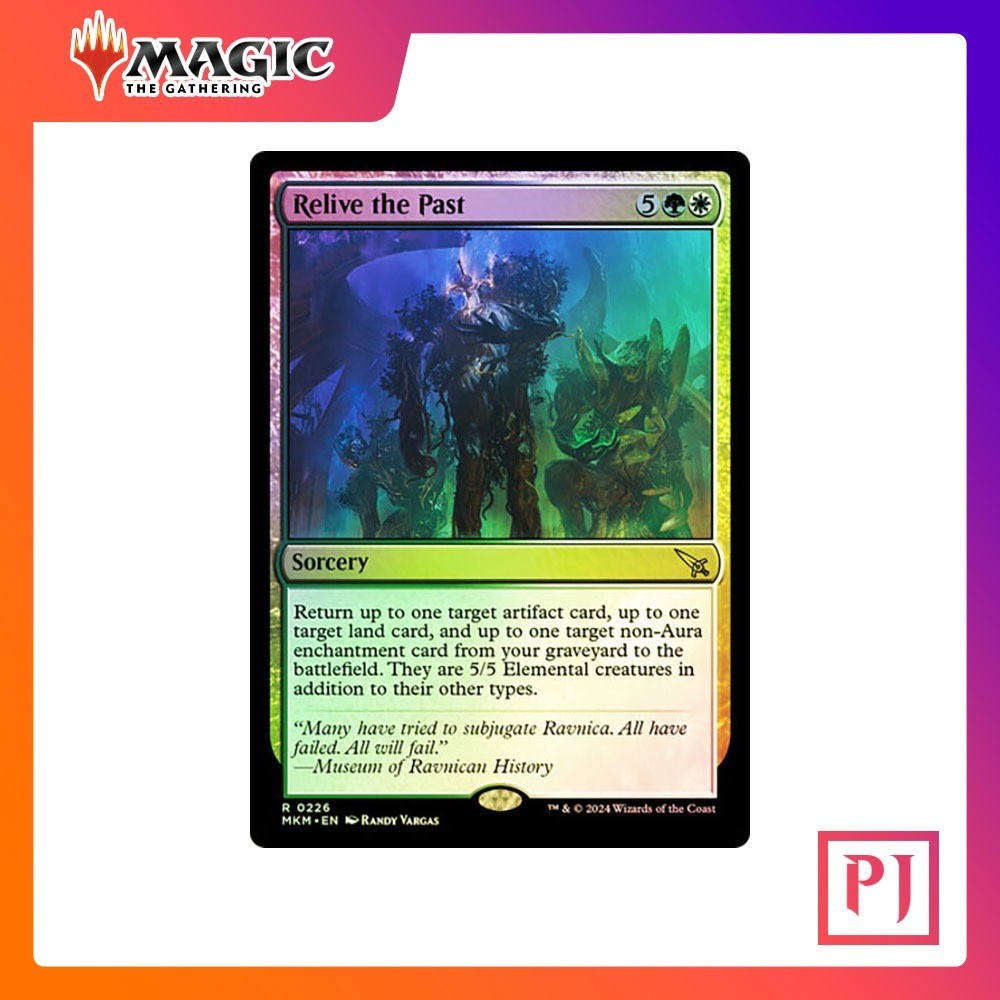 [MTG] Relive the Past [MKM] [MULTI] [RARE] [FOIL] [ENG] (การ์ดเมจิค ...