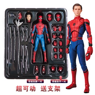 ▪✓☇Marvel Avengers 4 Iron Spider-Man โมเดลอะนิเมะเคลื่อนย้ายได้ Avengers 047 เครื่องประดับตุ๊กตาของเล่นตุ๊กตาวิ่งด้วยมือ