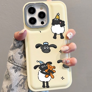 เคสโทรศัพท์มือถือ แบบนิ่ม ลายการ์ตูนแกะ สําหรับ iPhone 14Promax 13 12 11 7Plus X XR xsmax