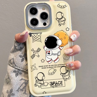 เคสโทรศัพท์มือถือ แบบนิ่ม ลายนักบินอวกาศ สําหรับ iPhone 14Promax 13 12 11 7Plus X XR xsmax