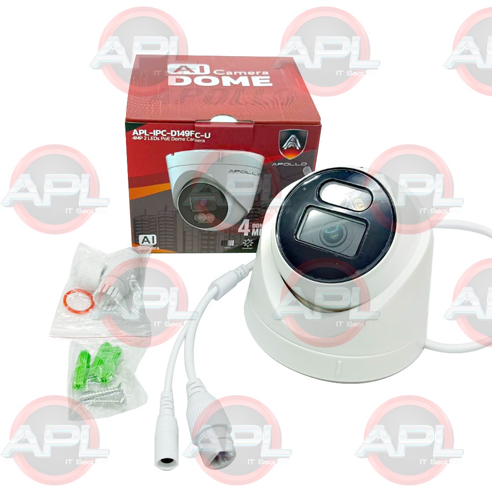 Apollo APL-IPC-D149FC-U กล้องวงจรปิด CCTV IP Camera 4MP AI จับการ ...