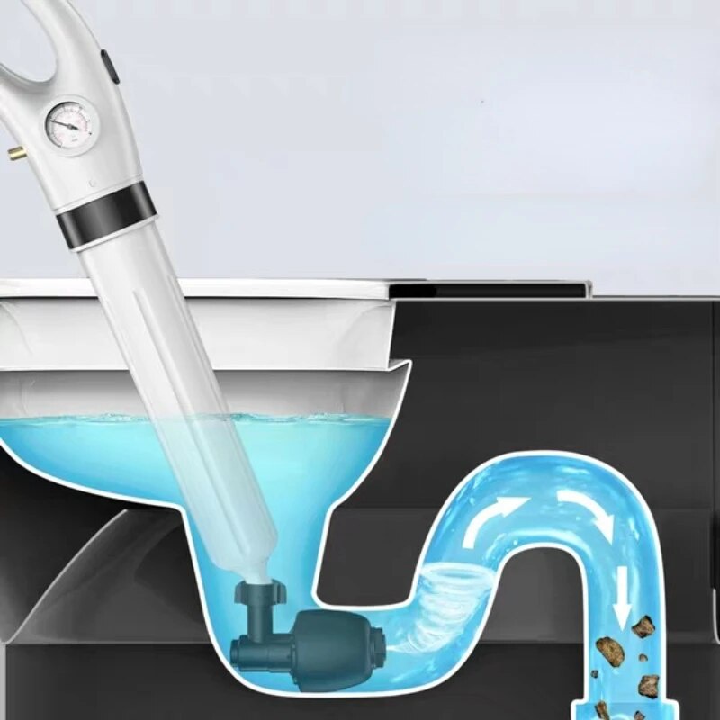 72q Sewer Dredge Clogged Toilet Plungers Drain Blaster High Pressure