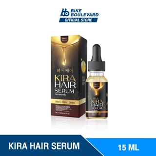 Kira Hair Serum คิร่า แฮร์เซรั่ม ขนาด 15 ml เซรั่มบำรุงผม แก้ปัญหาผมบาง ผมร่วง บำรุงผม เซรั่ม ผมมีน้ำหนัก คิร่าเซรั่ม