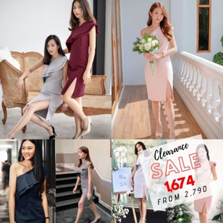 เดรส EL0702 Gisella Dress (ลด130 โค้ดWQUCEP) ชุดใส่เที่ยว ชุดออกงาน ชุดเพื่อนเจ้าสาว | Evalynbrand