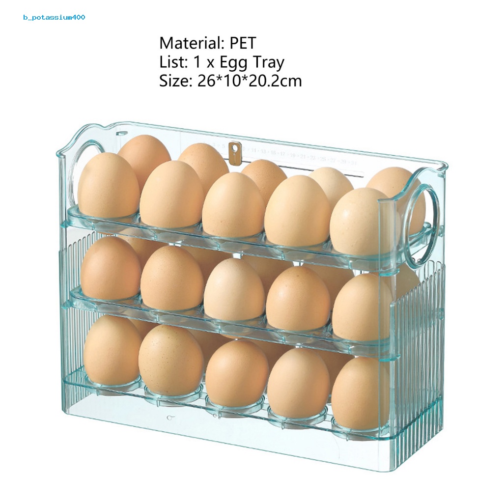 pota-egg-organizer-case-flip-type-refrigerator-egg-organizer-box-scentless